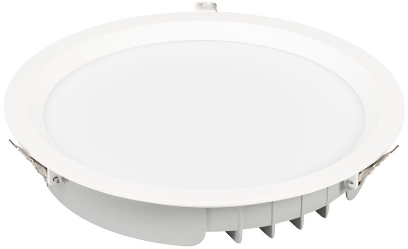 Proiector led incastrat, Plafoniera Downlight LED 40W 4000K 100lm/W 215x41mm, Solentis